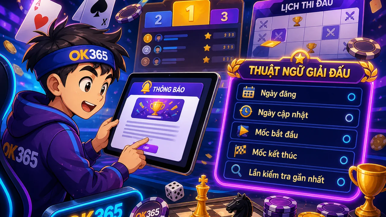 Lịch xem lại thông báo ok365: đọc mốc thời gian cho người mới