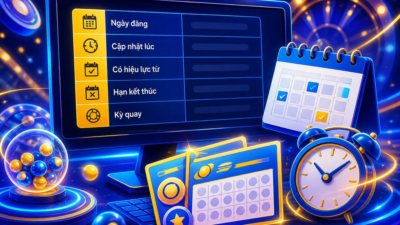 Ngày đăng, ngày cập nhật và thời điểm kết thúc trên ok365 có ý nghĩa gì?