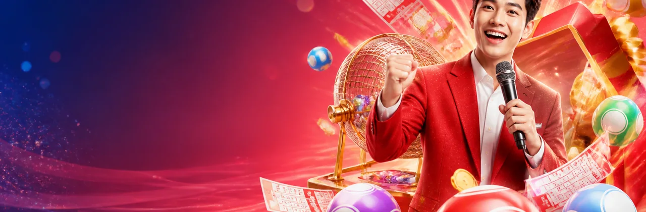 Quả cầu số và vé may trong không khí lễ hội