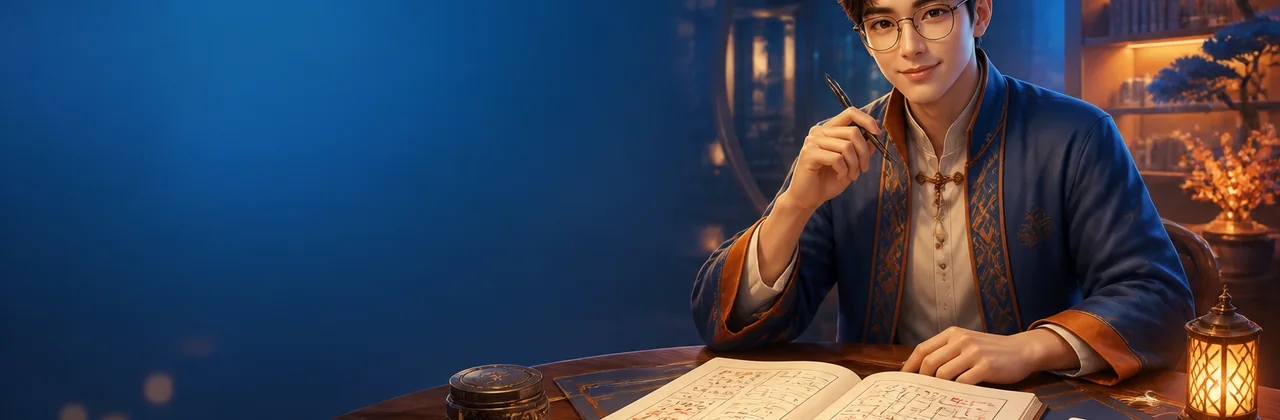 Cẩm nang棋牌 với sổ tay và quân bài